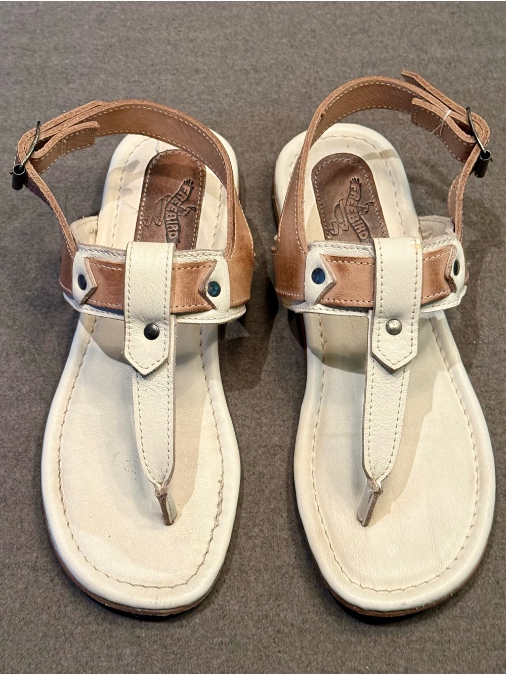 Freebird Sorrento Leather T-Strap Sandals